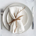 Hemstitch Pure White Cotton Napkins Wholesale Wedding Banquet Birthday Party Event Serviettes De Table Washable Cloth Napkin