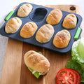 B2-14 DIY Non-Stick Kitchen Cake Tool Bread Toast Bakeware 8 Cavity Silicone Cake Mold