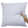 Custom Bulk Sale Blank  Sublimation Canvas Pillow Cover Plain White 45cm Canvas Cushion Covers