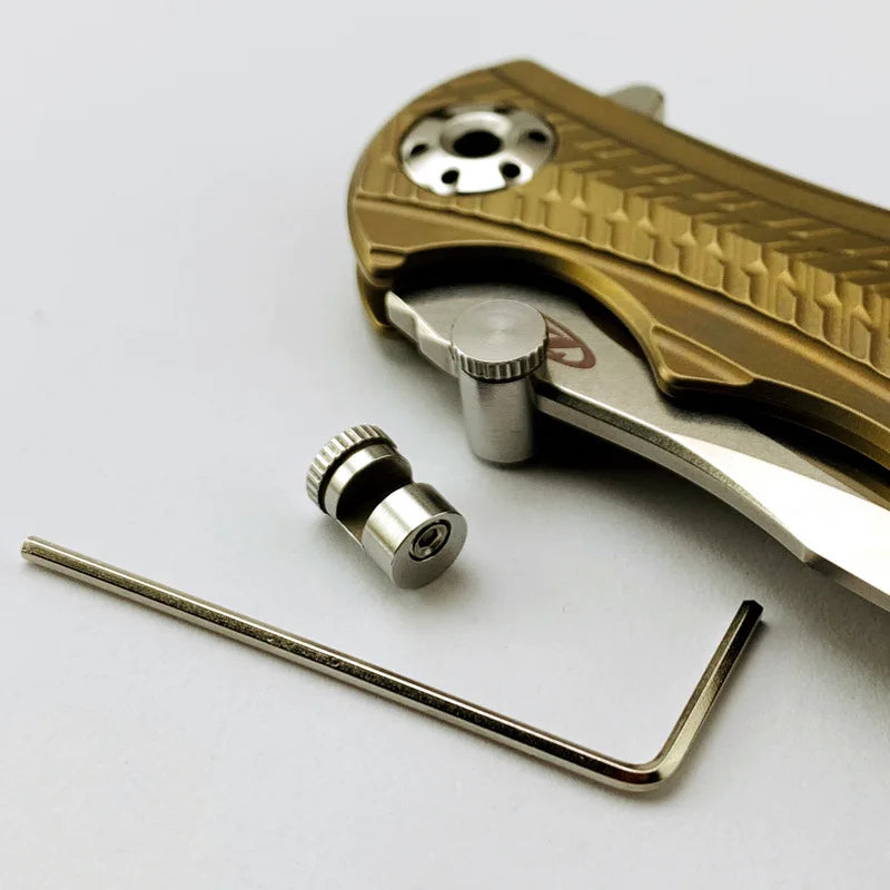 Buck 110 Pushing Knife Nail Folding Push Button Push Knife Nail 416 Stainless Steel Folding Knife Screw Pusher Screw