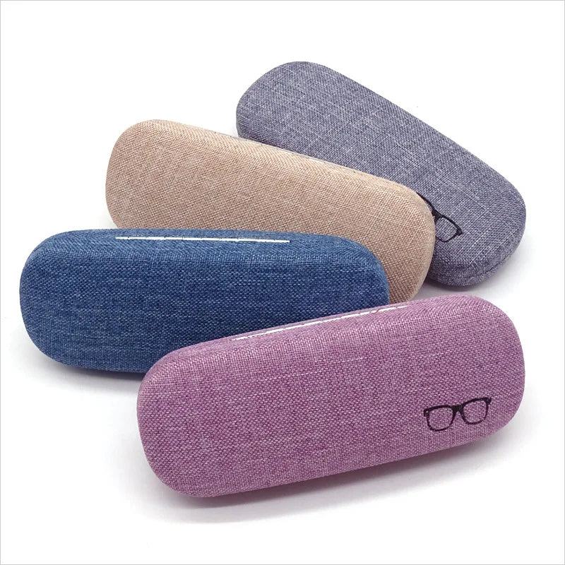 Customizable Classic Hard Iron Eyeglasses Case with Logo Optical Glasses Storage and Packaging Box