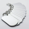 Personalized Custom Aluminum Pendant Enamel Pet ID Chain Necklace Engraved Metal Blank Custom Name Stainless Steel Dog Tag