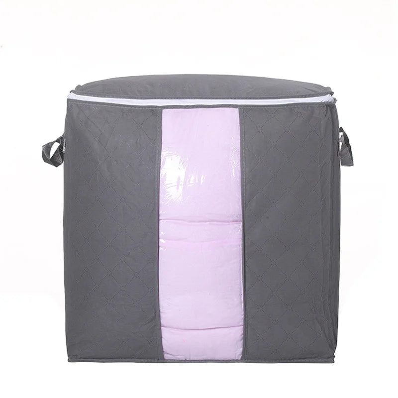 New Arrival Horizontal Vertical Clothes Organizer Bin Rectangle Fabric Storage Boxes Thickened Non-Woven Over 35L Folding