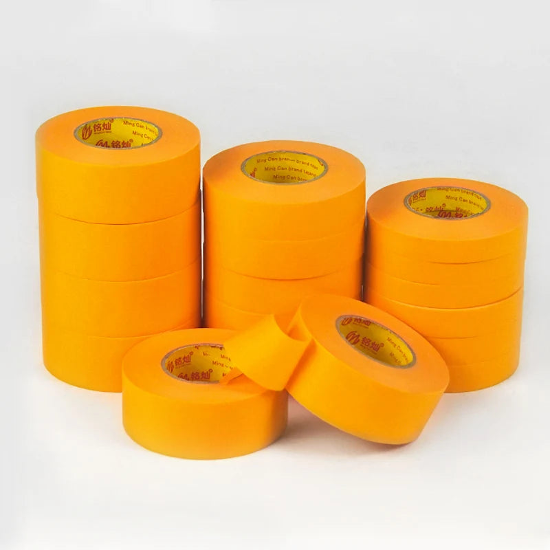 Mingcan Heat Resistance 100 Degree Goldband Masking Tape for Car Automotive Painting Indoor Outdoor Use