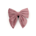 Luxury Dog Accessories Pink Velvet Dog Bows Premium Quality Velvet Fleece Dog Sailor Bow for Wholesale