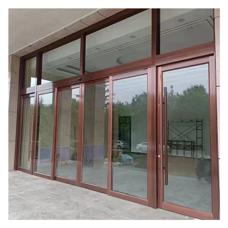 OUTUS Aluminum Alloy Automatic Sliding Door  Modern Design for Commercial Entrance