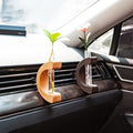 Creative Car Outlet Special Car Vase Center Console Wood Vase Car Accessories Gift Vase Bottle
