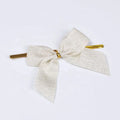 Custom Material Gift Packing Double Face Polyester Ribbon Bow with Elastic Loops High Tenacity