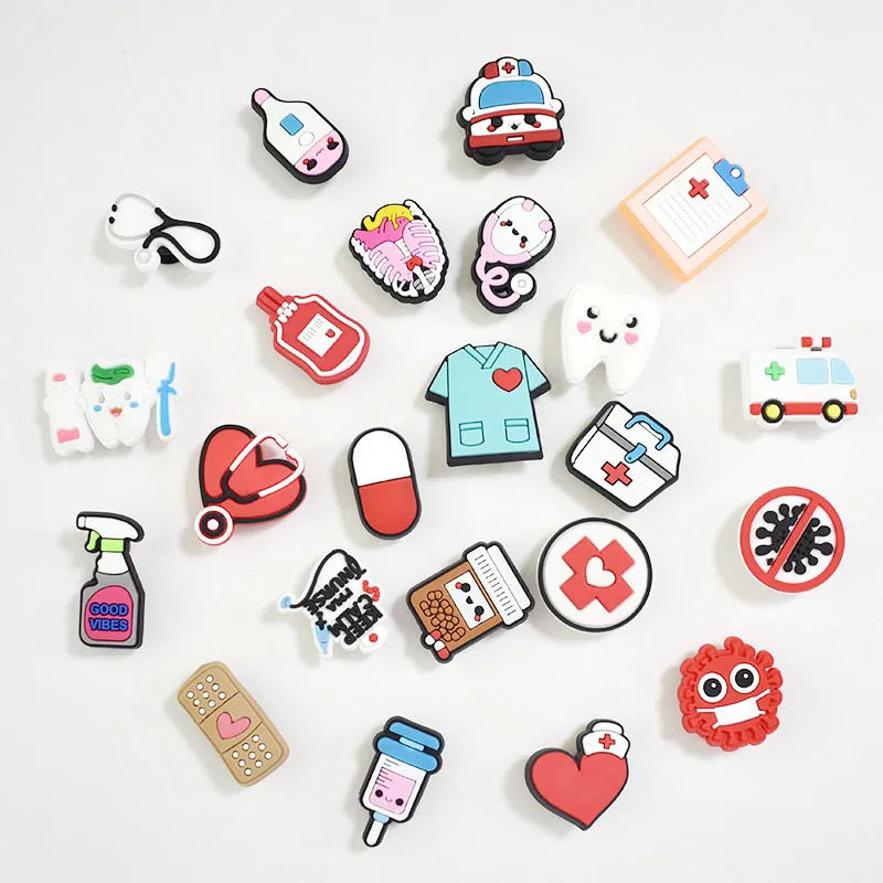 Wholesale Custom Classic Cartoon PVC Shoe Charms New Arrival Mexican Clog Decorations with Floral Design Shoe Decorations
