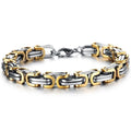 Stainless Steel Biker Chain Bracelet Mens Bracelet Link Chain Motorcycle Bicycle Style Bracelets Fashion Punk Bangles Jewelry