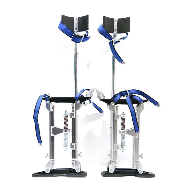 YANFENG 24"-40" Stainless Steel Adjustable Tool Drywall Stilts Silver Black Oxide Finish Taping Painting Painter Decoration