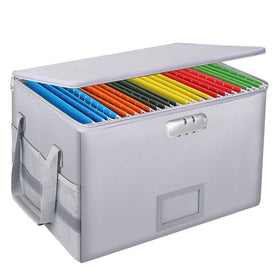 YIHUAXING New File Organizer Box Fire Water Resistant Office Document Storage Boxes Dust-proof Waterproof Fireproof Organizer