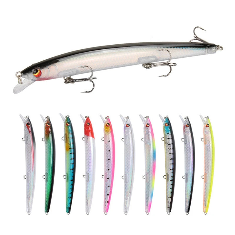 Manufacturer 140mm 15g Topwater Abs Bass Sinking Floating Fishing Minnow Lure for Freshwater