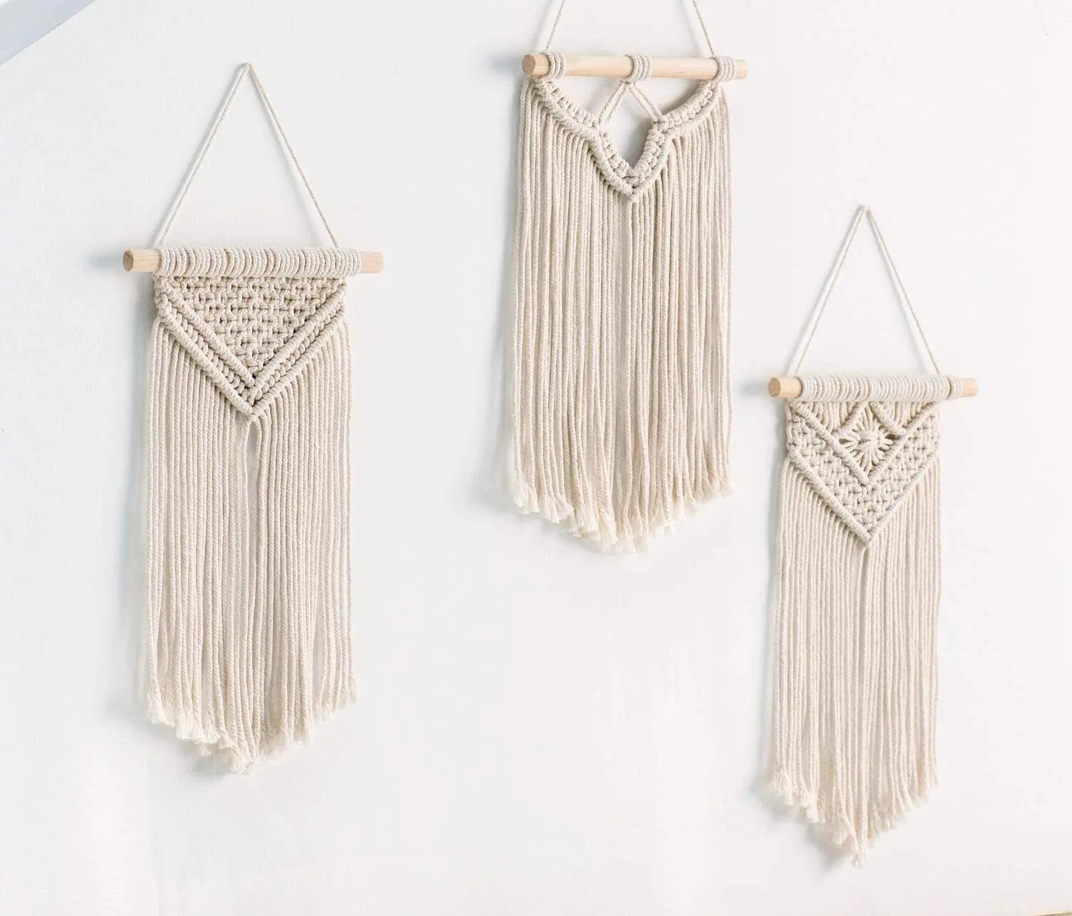 Boho Decor Hand-woven Macrame Wall Hanging Creative Wall Tapestry Home Cord Decoration Accessories Wall Decor
