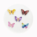 100Pcs/Lot Mini Flower Butterfly Flatback Resin Cabochons Scrapbook DIY for Phone Case Hair Bow Center Decoration Accessories