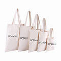 Customizable Solid Color Canvas Tote Bag Custom Canvas Shoulder Bag Plain Custom Shopping Bag