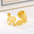 Trend New Stainless Steel Fashion Jewelry Name Men Women Universal Exquisite 18K Gold Plate Fashion Custom Logo Name Cuff Bangle