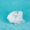 P030541 DIY 7-8mm Natural Freshwater Pearl Pendant Accessory 925 Sterling Silver Engagement Jewelry Necklace for Women