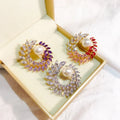 High Grade Glass Crystal Brooches Super Sparkle Zircon Olive Brooch Dress Suit Accessories Pins