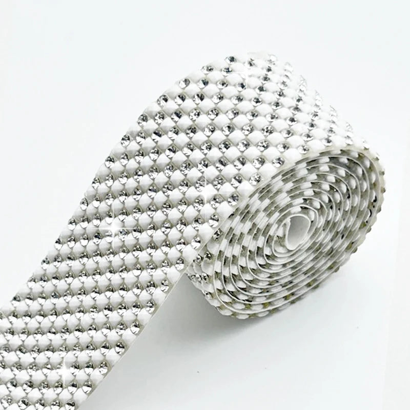 2.5*2.5 White Resin Rhinestones Applique  Hotfix and Self Adhesive Rhinestone Sheet Rhinestone Shoe Accessories