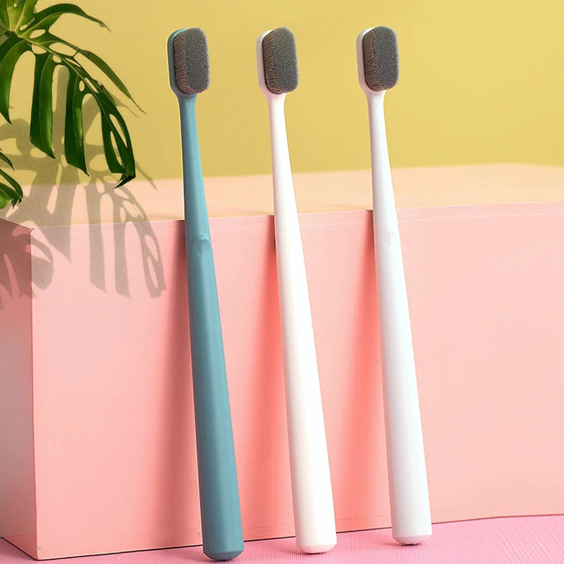 Hot Sales Custom 10000 Superfine Micro Soft Bristles Toothbrush Travel Set ABS Ultra Fine Toothbrush Plastic Storage Box Home