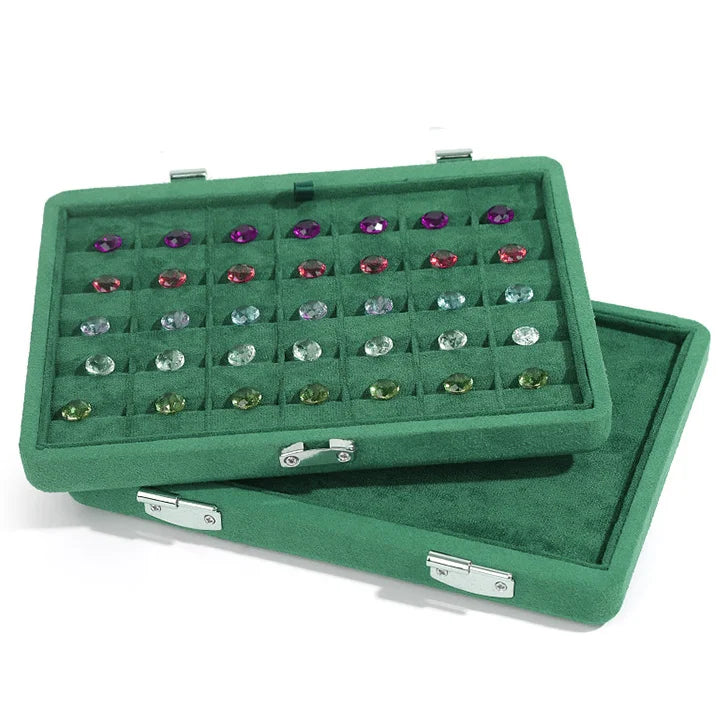 LOW MOQ One Top Customized Microfiber Diamond Stone Box Pendant Box Set Jewelry Package