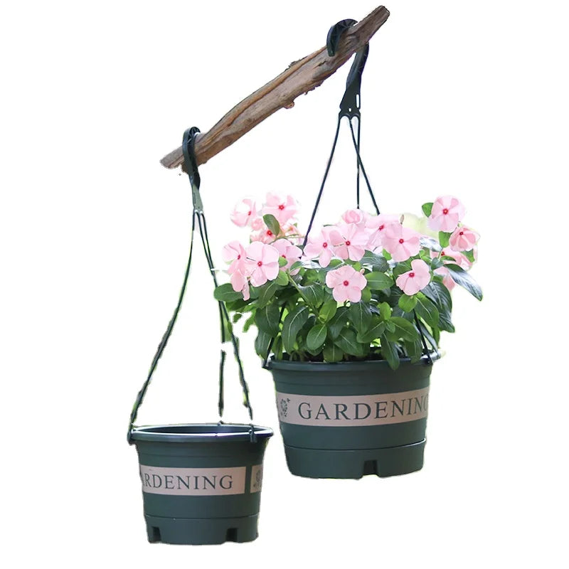 Hanging Planter Basket for Outdoor Indoor Plants Flower Plant Pot with Drain Holes Hanging Pots Modern Plant Holder for Outdoor
