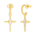 Wholesale Fashion Jewelry 925 Silver Bead Hoop Huggie Earrings Women