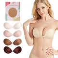 Waterproof Sticky Breast Patches Women Plus Size Invisible Strapless Silicone Self Adhesive Bra