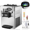 EU warehouse sihao New R410a 2+1 Flavors soft ice cream maker machine commercial ice cream machine
