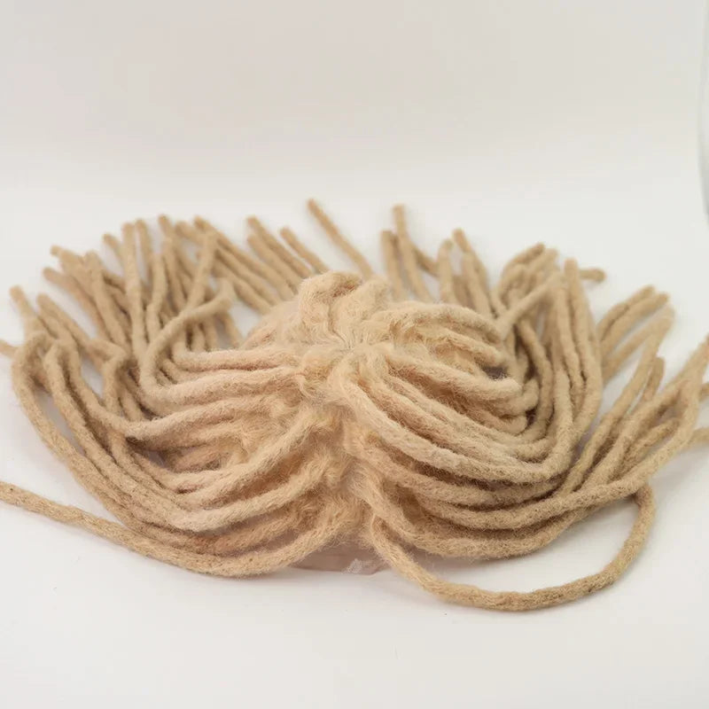 Big Size Full Lace Man Piece Blonde for Black Man Dreadlock Toupee