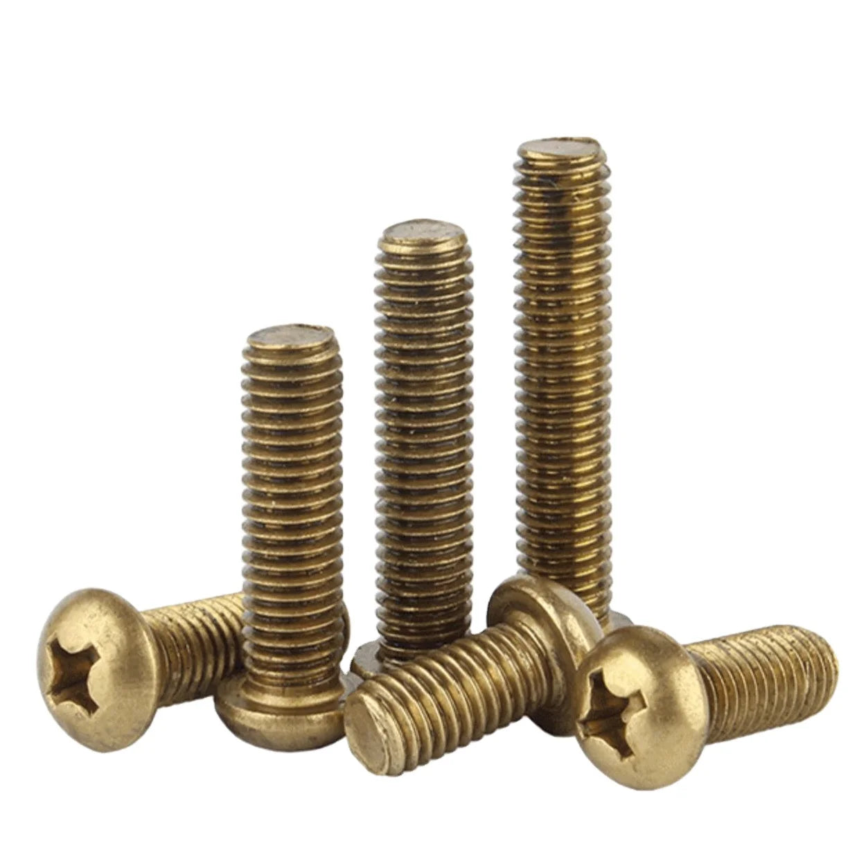 Manufacturer Wholesale M2M2.5M3M4M5 Cross Recessed Round Head Screw Brass Pan Head Fastener