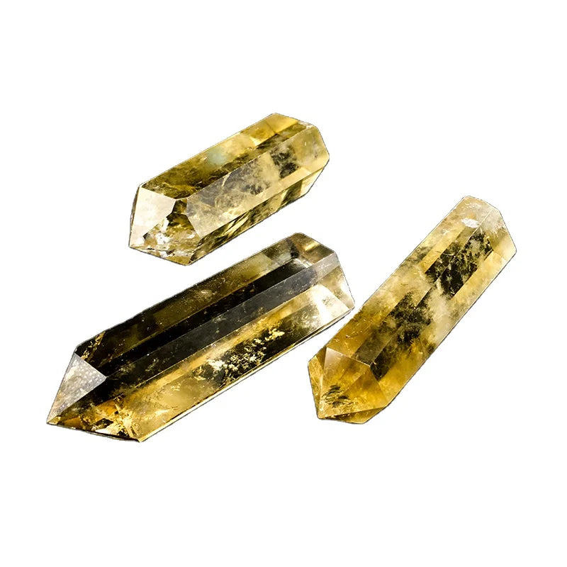 Wholesale Natural Polished Yellow Citrine Crystal Towers Healing Stone Citrine  Tower Point Wand for Decoration