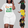 Dropshipping Summer Jogger Gym Biker Women s Sets Clothes t Shirt Sports Shorts Plus Size Women Set Two Piece Women's Sets