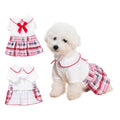 Bomei Teddy Bears Summer Princess Dress Skirts for Puppy Preppy Style Polyester Pet Clothing Lovely Summer Dress for Dog Cat