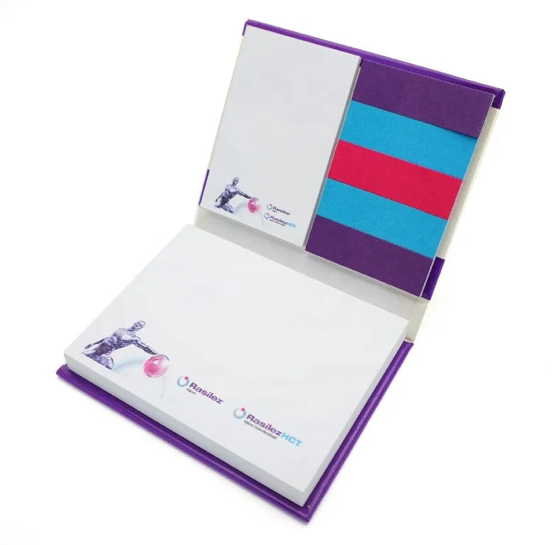 Purple Custom Sticky Note Pads Set