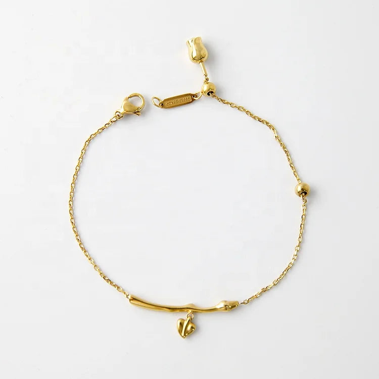 New Fashion Jewelry Adjustable Link Chain Bracelets Bangles Branch Charm Bracelet for Women