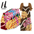 Shaoxing Lot Stock Polyester Floral Printed Boho Style Comfort Ladies Dress Fabric by the Yard
