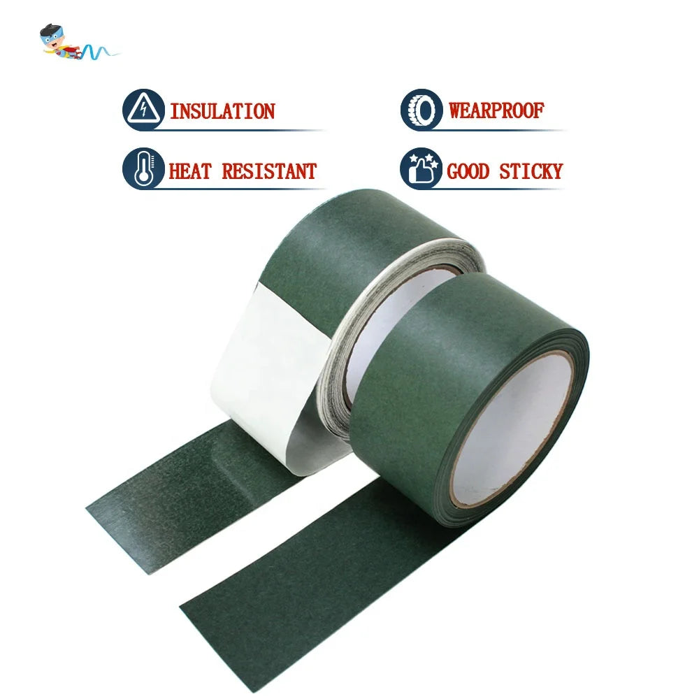 2- Green Color 18650 21700 32650 Lithium Battery Insulation Electrical Highland Barley Paper Fish Paper Self Adhesive Tape