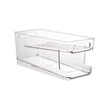 PET Plastic Double Layer Beverage Dispenser Fridge Pop Soda Can Storage Box Organizer Bins Holder for Food and Drinks Storage
