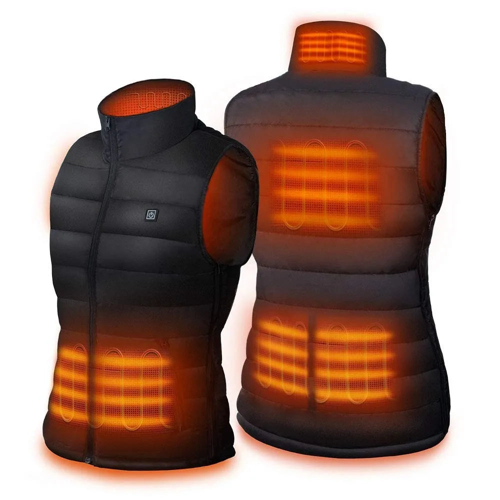 Heated Jacket Winter Vest for Outdoor Motorcycle Camping Fishing Skiing  Heated Vest USB Electric Heated Vest