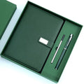 Stationery Customized Gifts Pu Leather A5 Notebooks with Pen Usb Flash Drive Corporate Gift Set for Students Notebooks Gift Set