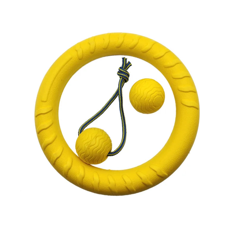 Wholesale Solid Elastic Eva Pet Training Ball with Rope Eco-Friendly Dog Toy