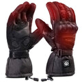 Winter Customized Waterproof Hard Knuckle Protection Leather Electric Battery Heated Motorcycle Gloves