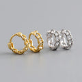 Fashion Sterling Silver Earrings High End Jewelry Personalized Chain S925 Sterling Silver Circular Earrings