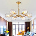 Nordic Postmodern Living Room Ceiling Lamp Personality Creative Simple Art Restaurant Light Glass Magic Bean Bedroom Chandelier