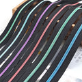 Meetee KY377 ZA155 5# Eco-Friendly Colorful Black Garment Accessory Bag Without Slider Open-Open Nylon Zipper
