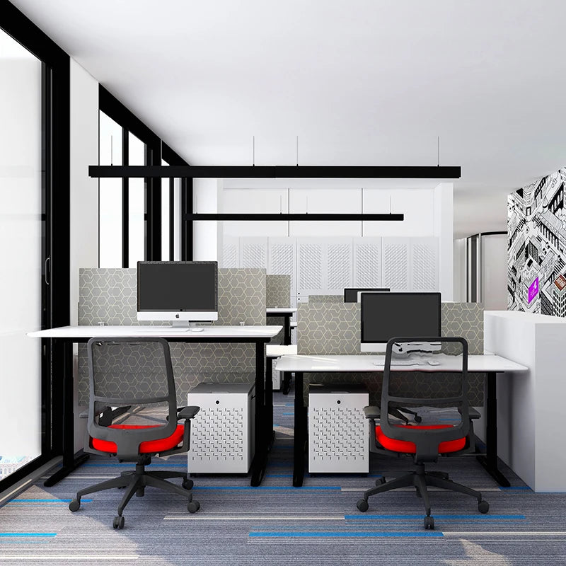 Dual Motor Electric Sit-Stand Desk 120kg Load Height Adjustable Desk for Ergonomic Project