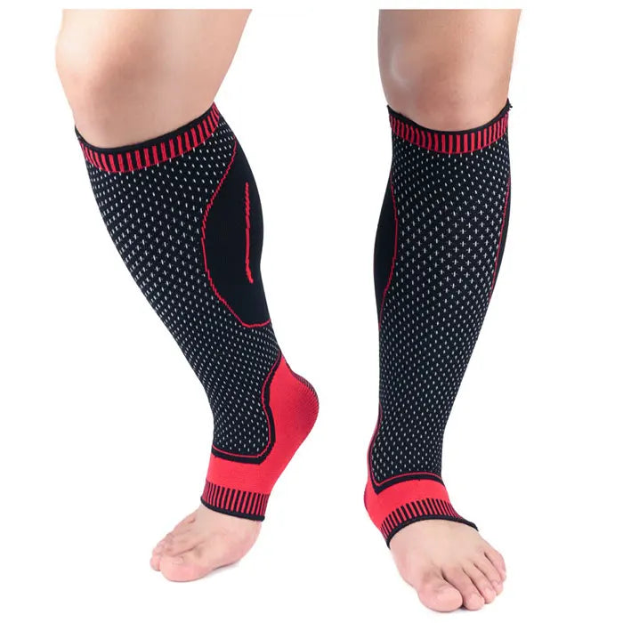 Custom Summer Sport Breathable Elastic Soccer Football Mmhg Compression Calf Sleeve Support Socks