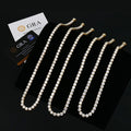 Vvs Hiphop Buckle 6mm Cluster Gold Plated Women Tennis 925 Sterling Silver Mossanite Moissanite Diamond Fashion Chains Necklaces